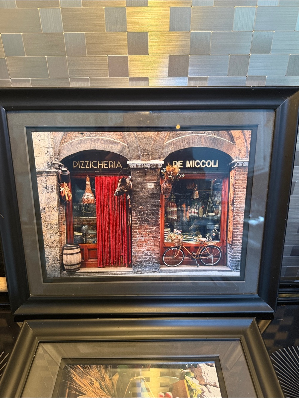 Framed Red Doorway Wall Art Print - Home Accents